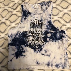 Tie dye cropped top